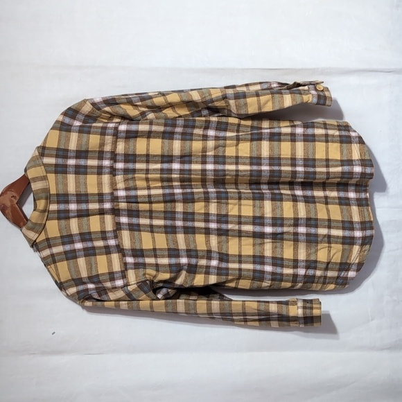 Vans Amelia Women's Flannel Yellow Multicolored Button Up Size Extra Small - Picture 6 of 6